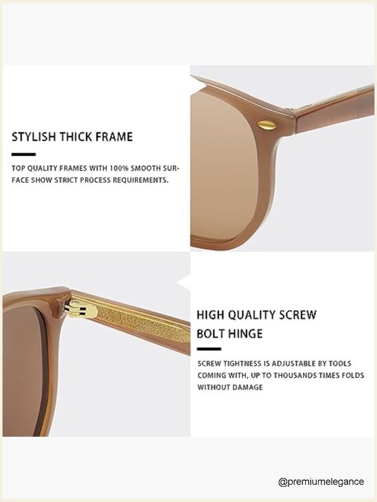 Hexagonal Trendy Polarized Sunglasses for Women